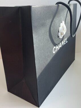Chanel Shopping Paper Bag with Camelia 17" x 13" x 6"